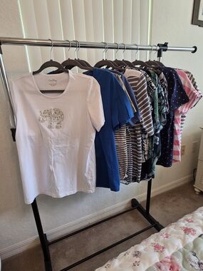 Bundle of 11 Women's Large & Petite Large Short Sleeve Tops Coral Bay